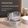 Transparent Water Ripple Plastic Washbasin Set