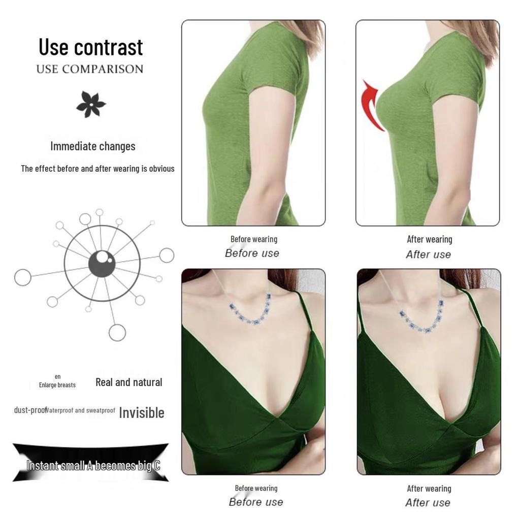 Self-Adhesive Waterproof Silicone Push-Up Bra Inserts