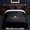Pittsburgh Steelers Design Bed Bedding Set 1 Duvet Cover + 2 Pillowcases Soft Breathable Household Bed Linens
