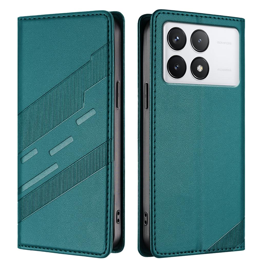 For Xiaomi 14T Phone Cases Punk Style Imprinted Wallet Stand Leather Cover