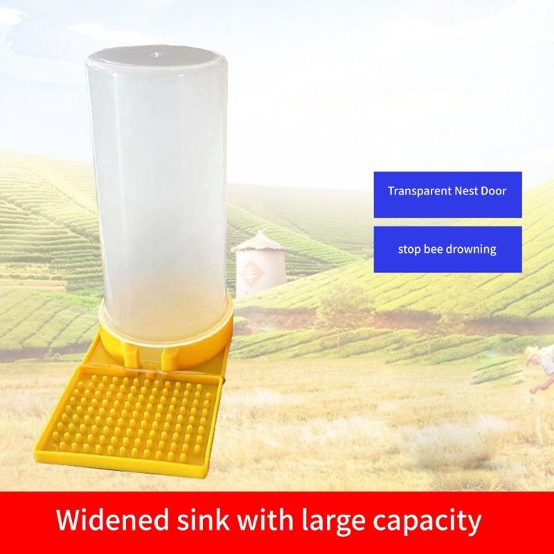 Alimentateur d'eau pour abeilles en plastique Porte de ruche améliorée Alimentateur d'eau Accessoires de nettoyage et d'entretien pour l'apiculture
