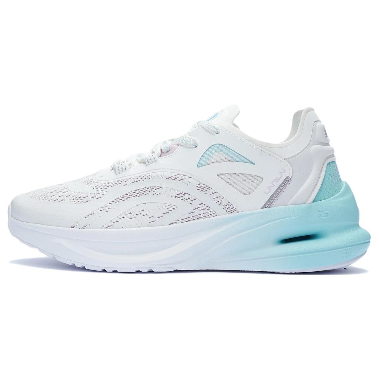 

LiNing Cushioning Reflective Rebound Low Top Running Shoes Women s White Blue 35.5
