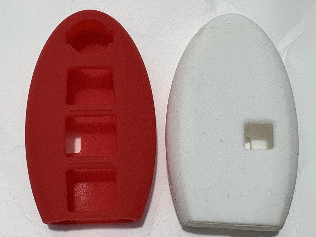 Pusakieyy  Of New Replacement Silicone Key Cover Case Soft For Nissan X-Trail Qashqai 2/3 Button Smart Remote Shell Blank