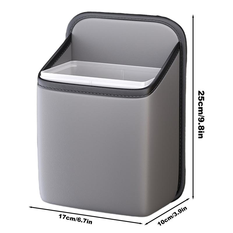 Back Seat Storage Auto Garbage Can Storage Boxes Leakproof Backseat Trash Bin Car Storage Organizer For Toddler Car Seats