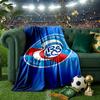 Football Strasbourg Crest Blanket Lightweight Ideal Bedding Blanket Perfect for Travel, Camping, Living Rooms, Offices, Sofas, Fan Christmas gift