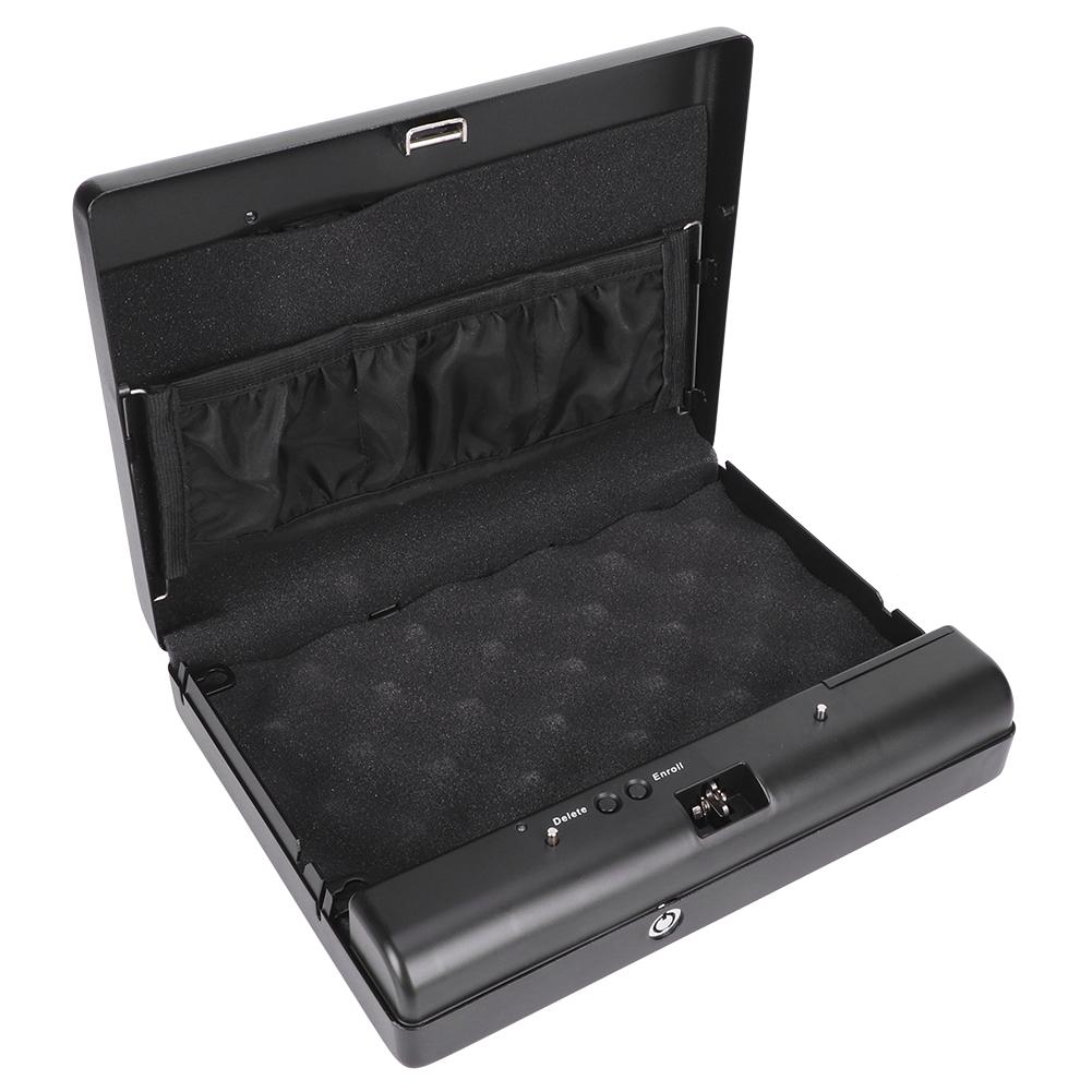 Fingerprint Safe Box Cold Rolled Steel  Key Lock Safes for Money Valuables Jewelry Pistol Mini Car