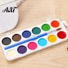 Drawing Tools for Children Watercolor Paint Set, Portable Washable Solid Palette, Bright Art Classroom Supplies Colors Pigment Kit, Kids And