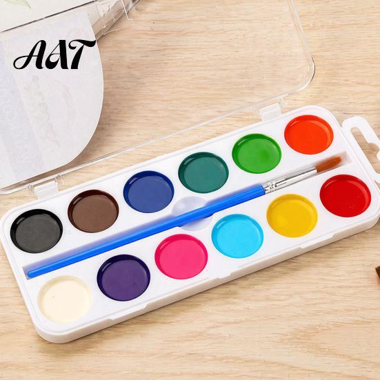 Drawing Tools for Children Watercolor Paint Set, Portable Washable Solid Palette, Bright Art Classroom Supplies Colors Pigment Kit, Kids And