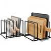 5-Slot Baking Tray Rack | Iron, Varnished End, Non-Slip Feet, Suitable for Kitchen Cabinets or Countertops, Multipurpose Use