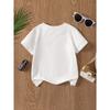European sizes Fun and trendy short-sleeved printed T-shirt for boys on school buses
