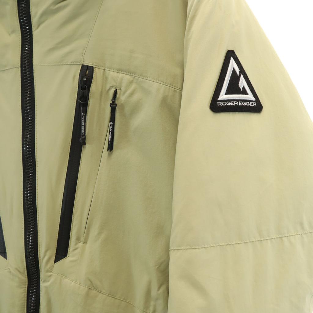ROGER EGGER Down Jacket S Khaki Outdoors Men's Used