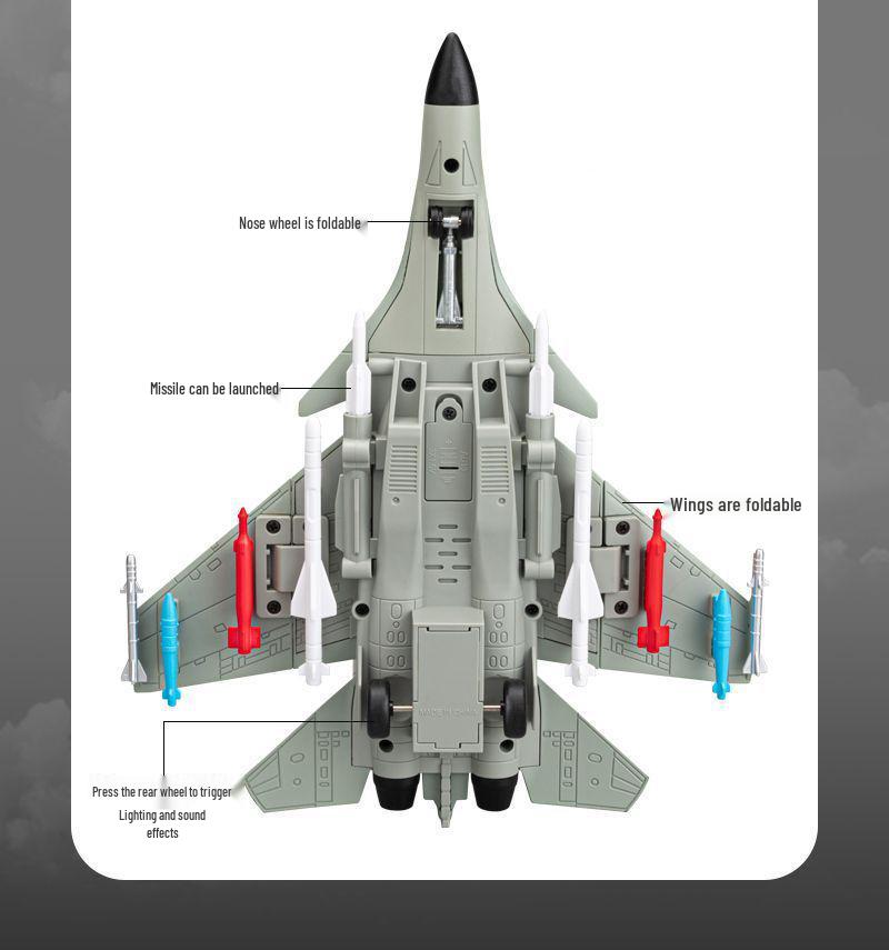 Stealth Fighter J-20 Alloy Airplane Model J-3 Boys Toy