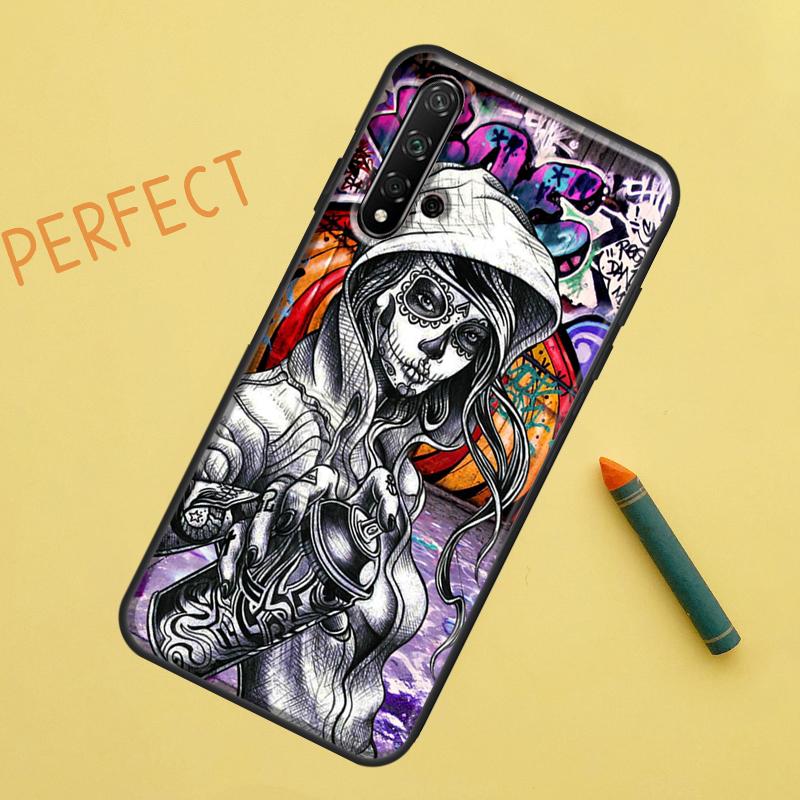 Graffiti For Huawei Nova 10 9 SE 11 Pro 12i 11i 8i Y60 Y70 Y90 Y61 Y91 Y72 Y73 P20 P40 P30 Lite Case