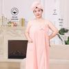 Plus Size Strapless Bath Wrap Towel for Women - Thick, Wearable Bathrobe for Spa & Salon