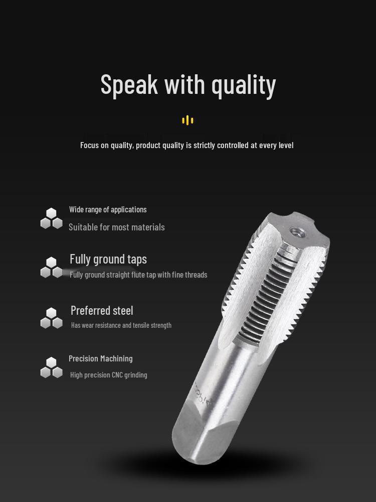 Imperial NPT Pipe Thread Tap and Drill Bit Set (1/8, 1/4, 3/8, 1/2, 3/4, 1 Inch)