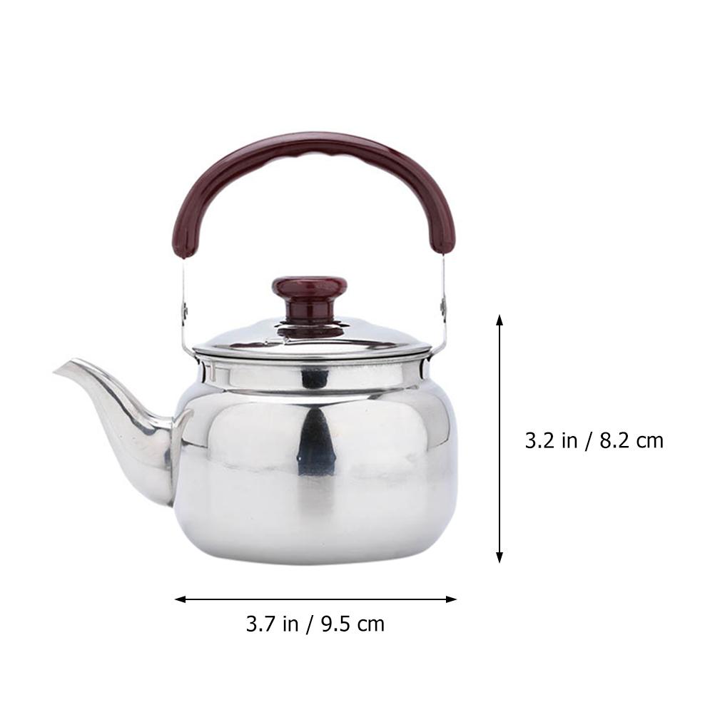 500Ml Stainless Steel Whistling Teakettle Fast Boiling Household Water Kettle Heat Resistant for Gas Induction Cooker Retro