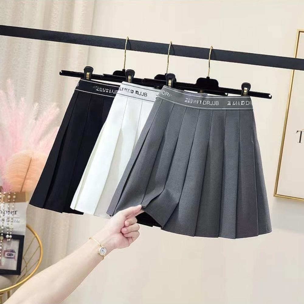 2025 New Summer A-Line Pleated Skirt for Petite Women - High Waist, Versatile, Short Length