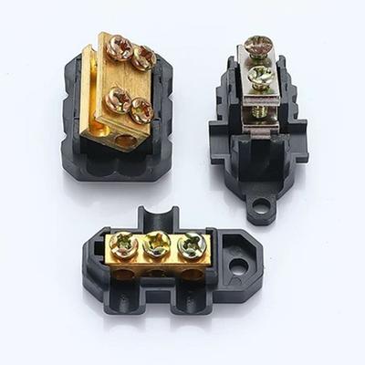 High Power High Power Splitter Conductor Brass Black Quick Terminal Block Wiring Connector Electrical