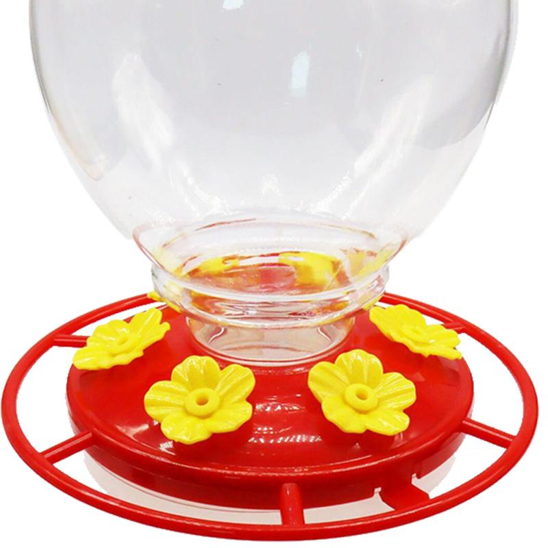 Hrănitoare pentru colibri agățată în aer liber, hrănitor pentru păsări, detașabil rezistent la scurgeri, container pentru alimente pentru curte