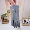 Autumn and Winter German Velvet Thin Cotton Men's Windproof Warm and Cold-proof Velvet Sports Cycling Windproof Elastic Touch Screen Electric Car