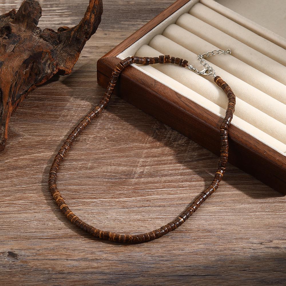 Emperor Stone Beaded Men's Collarbone Necklace: Stylish European & American Hip Hop Abacus Bead Chain