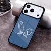Bunny Rabbit Ears Phone Case For iPhone 17 16 15 14 13 12 11 Pro Max Plus 17Air Soft Silicone Cover