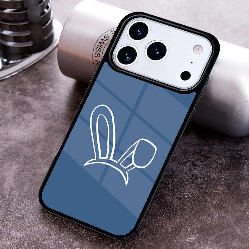 Bunny Rabbit Ears Phone Case For iPhone 17 16 15 14 13 12 11 Pro Max Plus 17Air Soft Silicone Cover