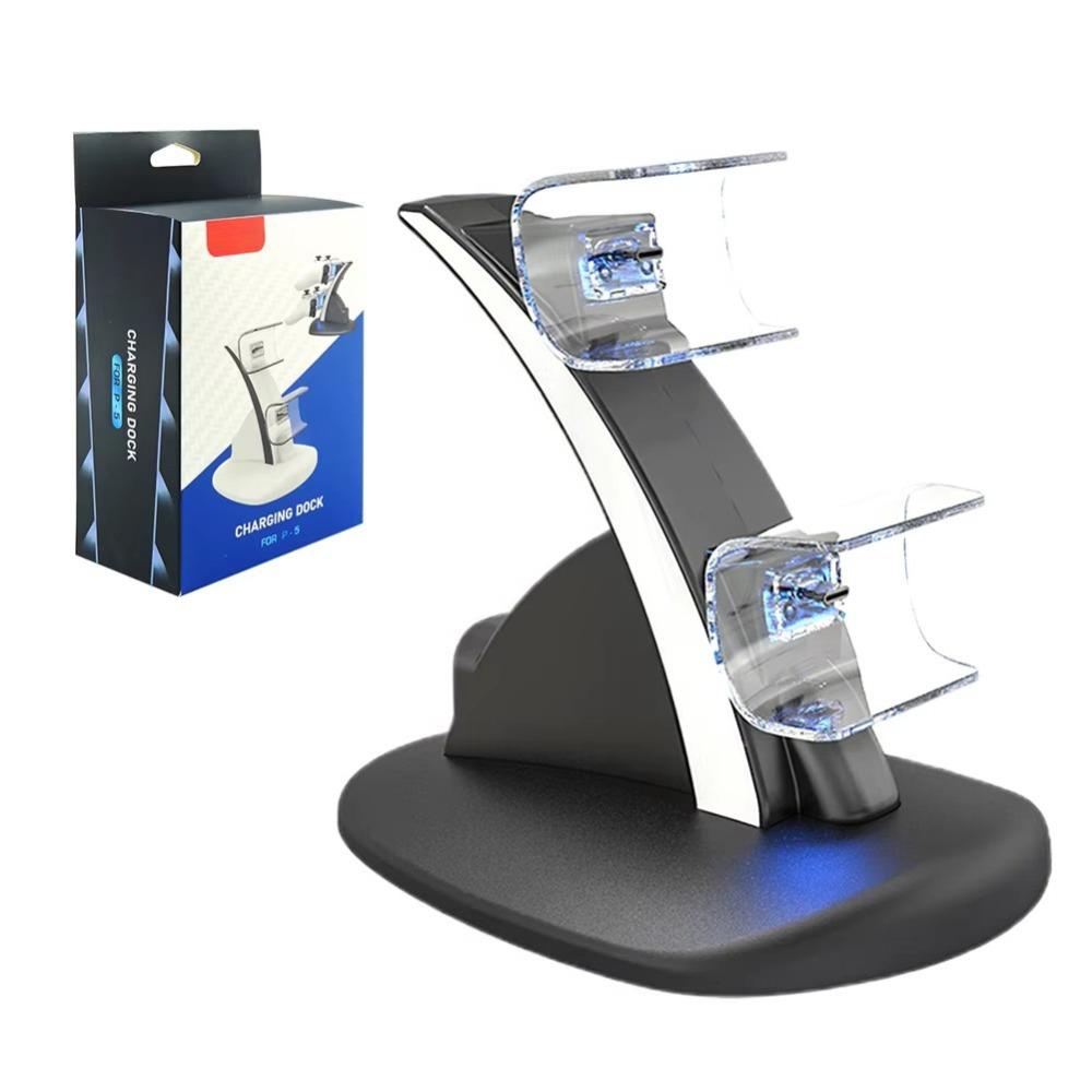 Type-C Wireless Joystick Charging Base Dual Controller Stand for Sony Playstation 5