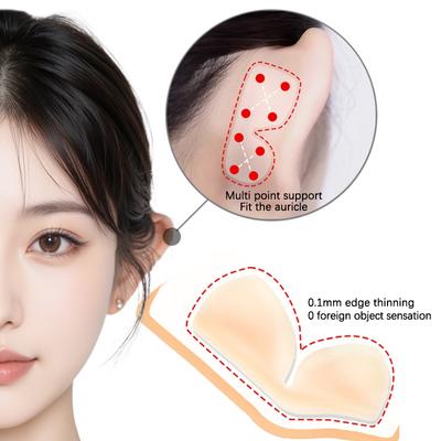 1/2/3 Paare 5D Elfenohren Stützaufkleber Unsichtbarer Ohrenkorrektor Ohrläppchen Stützpflaster Elfenohren Make-up V-Gesicht Aufkleber Einfache Anwendung