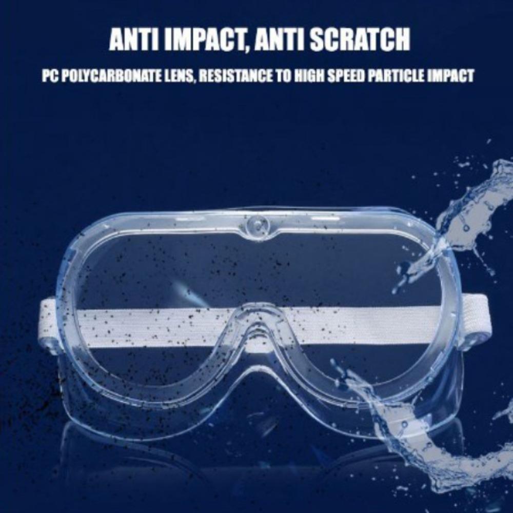 

PVC Clear Goggles Fashion Transparent Anti Splash Safety Goggles Eye Protective