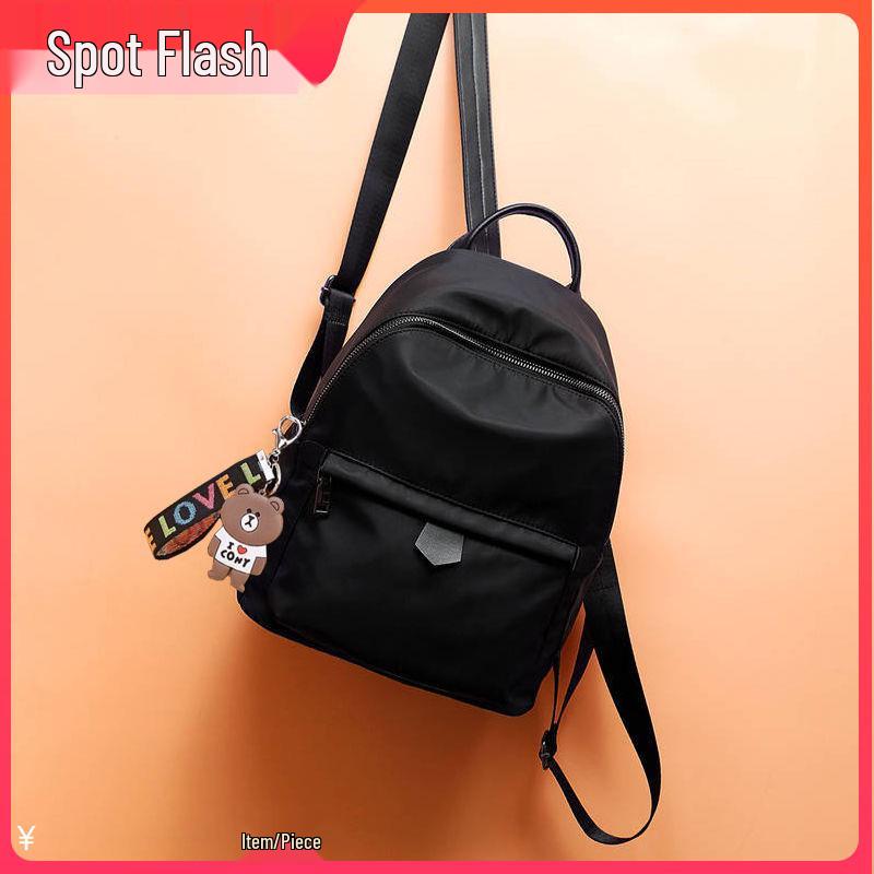 Женский Осенне-Зимний 2025 года Маленький Рюкзак из Оксфордского Холста Black