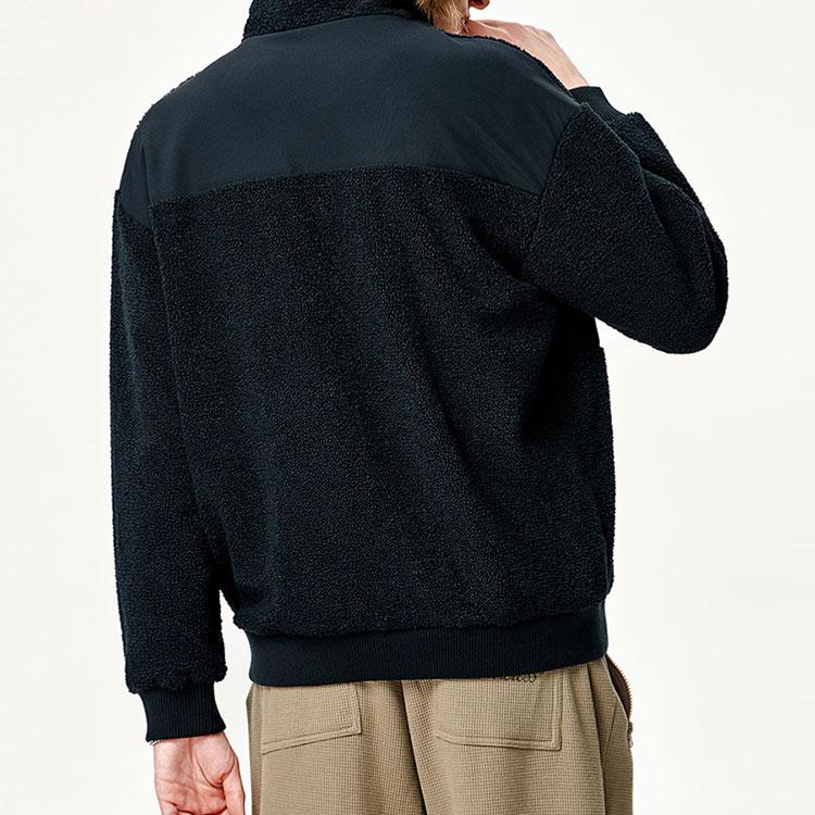 New FILA Velvet Jackets Men's Black F11M148501FBK