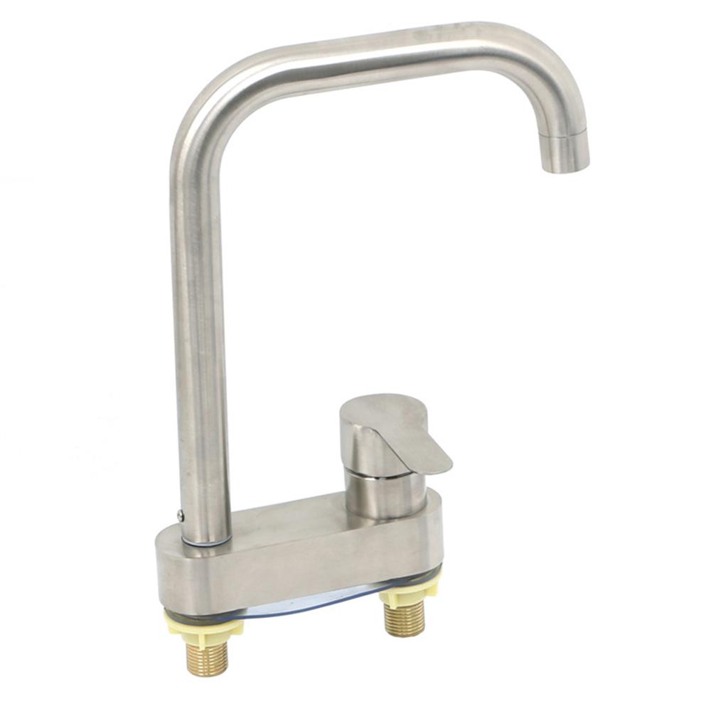 Bathroom 2 Holes Single Handle Tapware Stainless Steel Basin Faucet Sink Faucet Tap Cold And Hot Mixer Tap Bathroom Accessories