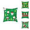 Festive 18 Inch Merry Christmas Cushion Cover Showcasing Cheerful Santa Claus Motif