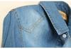 Women's Short Sleeve Lace-Up Denim Shawl Shirt-Jacket