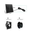 Hoher Luftdurchsatz 12V Inline-Rohrventilator für Hauslüftung Solarbetrieben 5,5x2,1mm Buchsenanschlüsse Stabiler ABS-Kunststoff