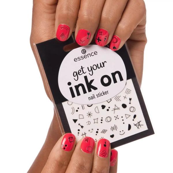 Essence Get Your Ink On Naklejki Na Paznokcie Nail Sticker 80Szt