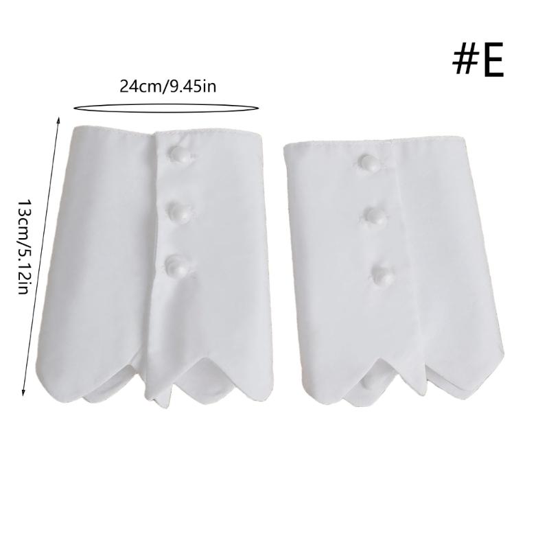 Ruffled Lace Faux Sleeves Girl Decorative Sleeves Elegant Detachable Wrist Cuffs