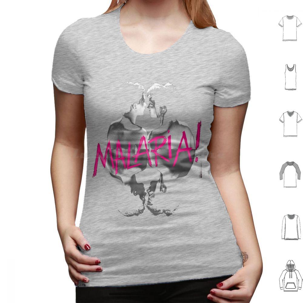 Malaria T Shirt Cotton Men Women DIY Print Neue Deutsche Welle Malaria 80s Industrial Metal Punk Post Punk Gothic Dark Black