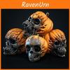 Craniu dovleac malefic Decorațiune Halloween Artizanat din rășină Pentru Grădină Exterioară