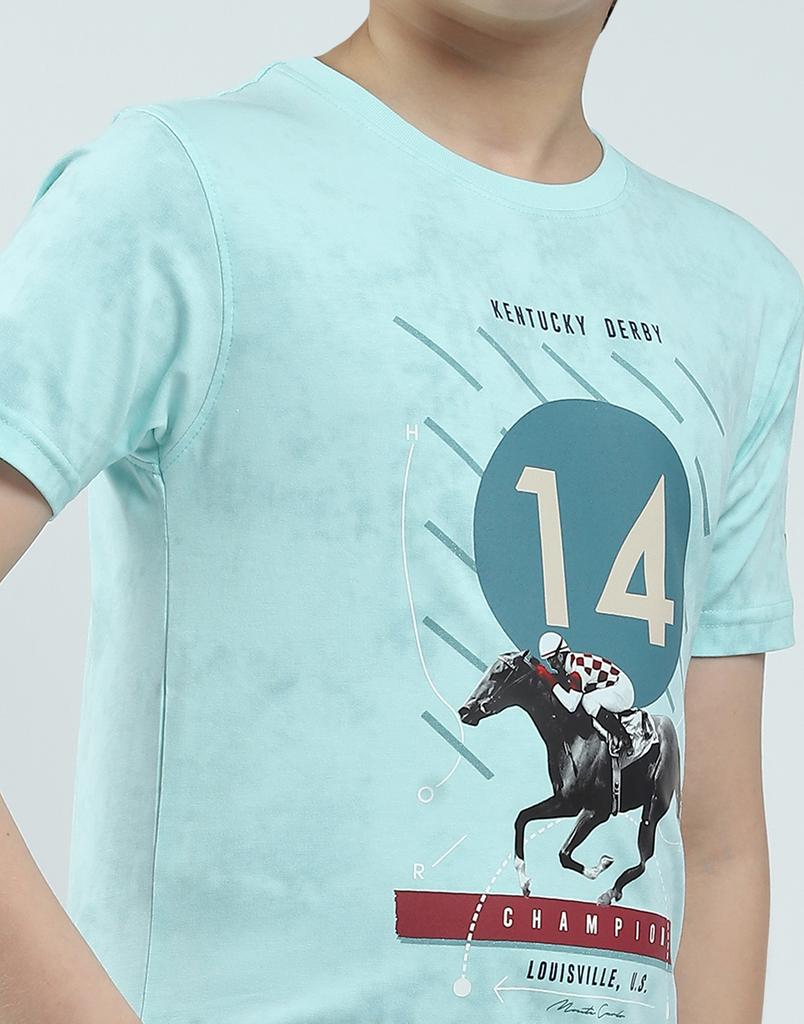MONTE CARLO Boys Printed Round Neck T-Shirt