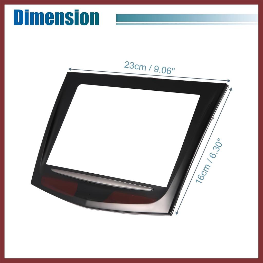 1 Set Touch Screen Display for CUE Infotainment System for Cadillac ATS CTS Escalade SRX 20867046 22912609 Gel Free Touch Screen Protector W/Trim