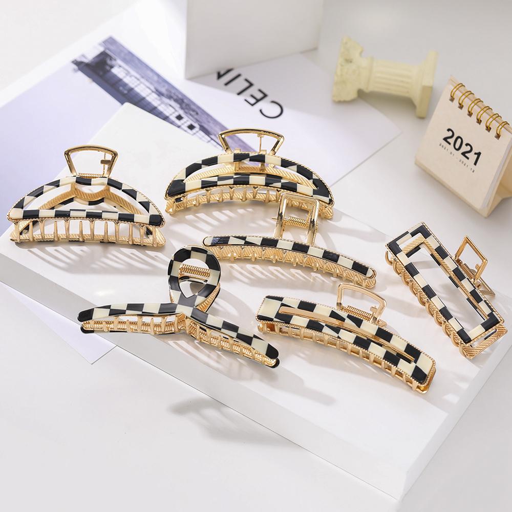 2023 Black and White Decorative Headdress Student Hairpin Temperament Women's Fashion Hairpin