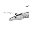 FLYSAND 11/16cm Soft Silicone Fishing Lure - Jig Fish Head Sinking Bait for Fresh & Salt Water, Natural & Vivid Body Jigging