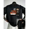 Men's Street Style T-Shirt with Graffiti Artist Cartoon Print Cotton Loose Fitting Short-Sleeved Casual T-Shirt