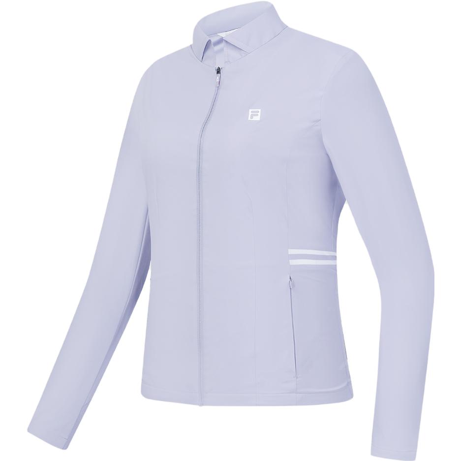 

FILA Solid Color Polo Sports Jacket Women jackets Lavender A11W345701F-PU M