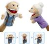 1 pezzo Marionette da Mano Peluche Famiglia 28-33cm Pelle Morbida Amica del Giocattolo Design a Bocca Apribile Multicolore Interattivo Gioco Genitore-Figlio