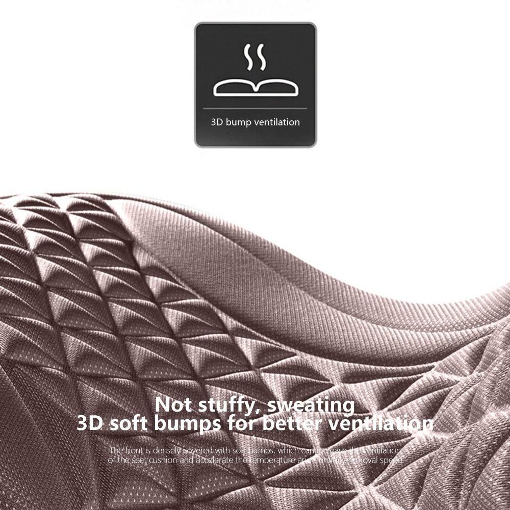 Multifunction Anti-slip Car Seat Pad Comfort Car Accessories 3D Breathable Cushion Heat Dissipation Cool Cushion Car