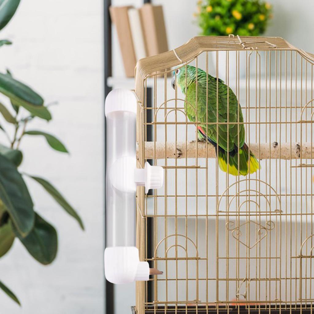 Bird Drinker Waterer Automatic Drinking Device Leak Proof Bird Drinker Waterer Bird Water Feeder Portable for Parakeet Conures