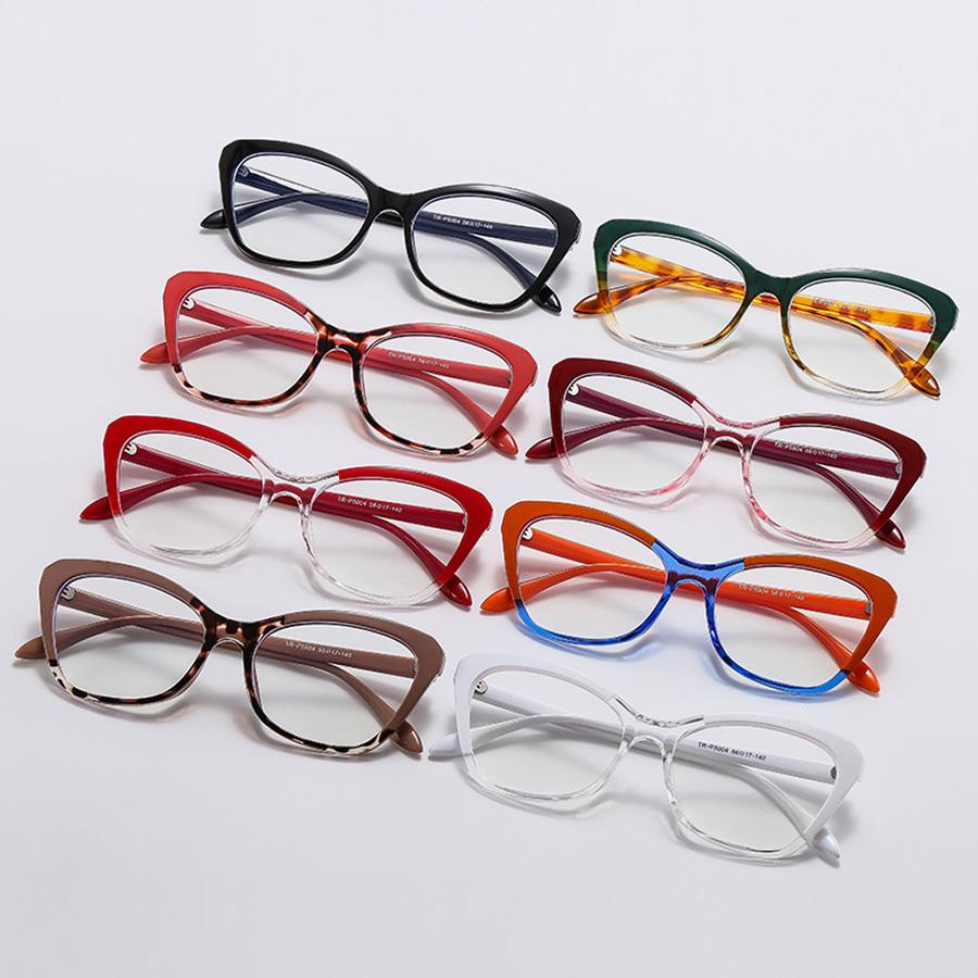 Classic Anti-Blue Light Computer Eye Glasses Frames Men Women Vintage Square Plastic Cat Eye Glasses Frame Eyewear